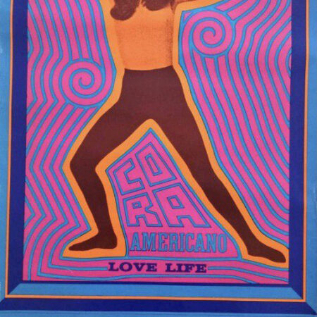 Manifesto Americano Cora illustratore M.Lecourt 60x85 telato